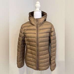 Women’s Tan Puffer Jacket
